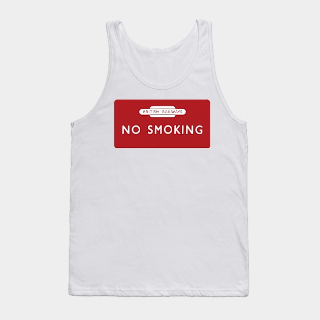 BR No Smoking Sign Tank Top by Random Railways